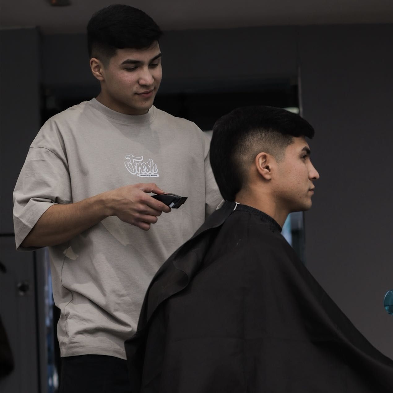 Corte degradado en Fresh Barbershop Alcobendas
