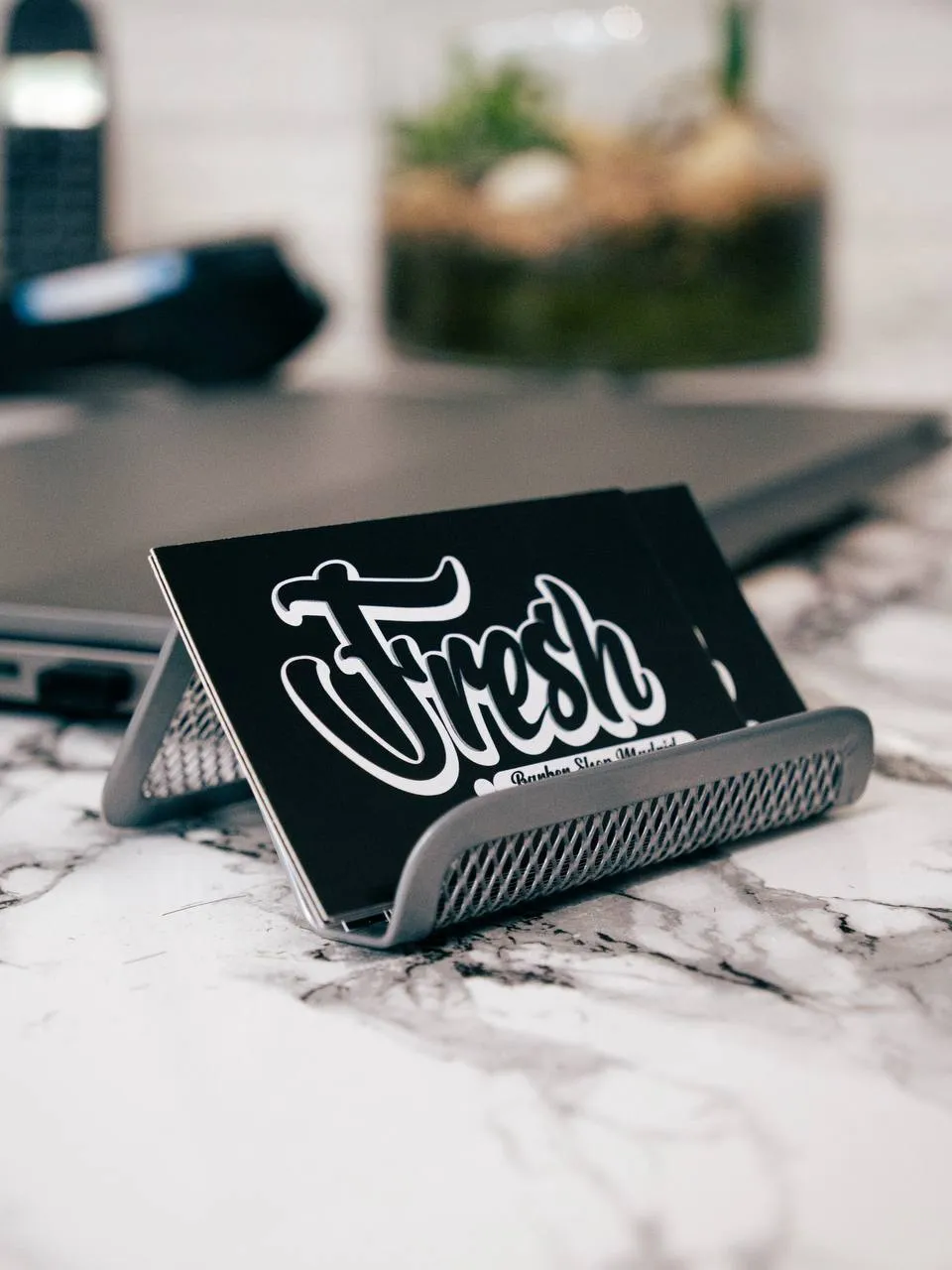 Tarjeta de visita Fresh Barber Shop Madrid